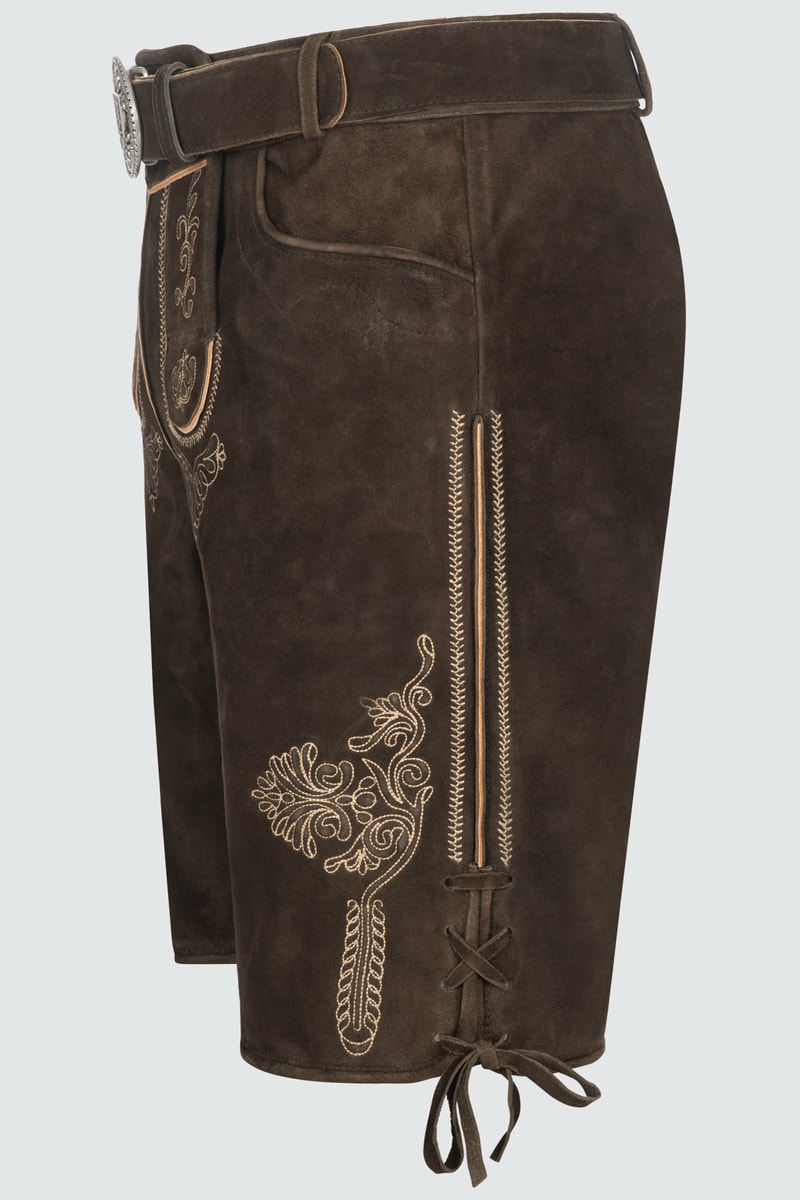 Lederhose Benett mit Gürtel