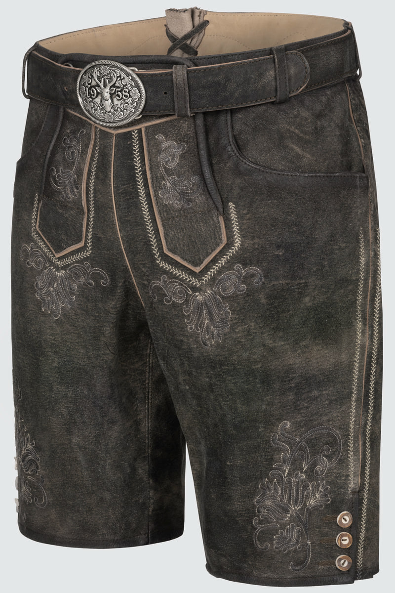 Lederhose Arijus mit Gürtel