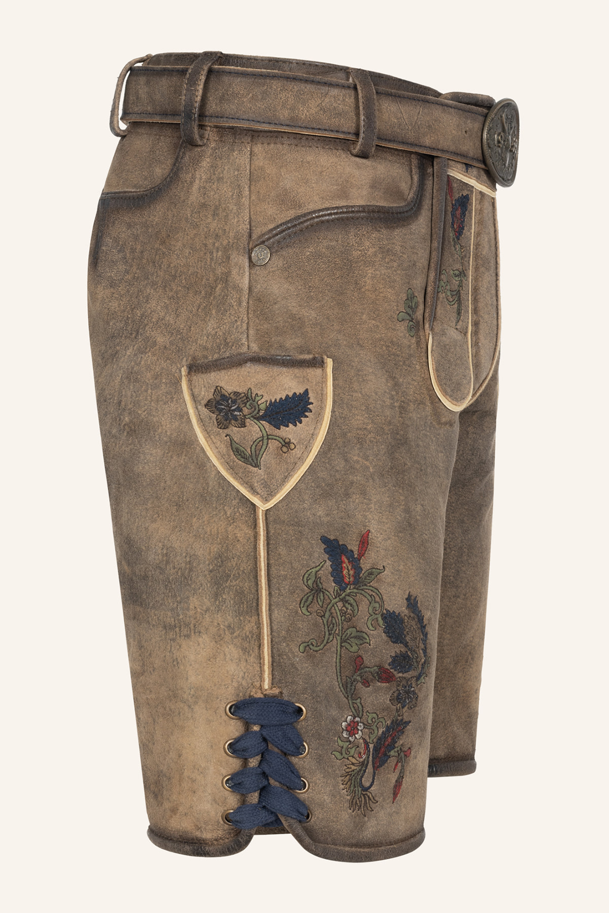 Lederhose Emil mit Gürtel