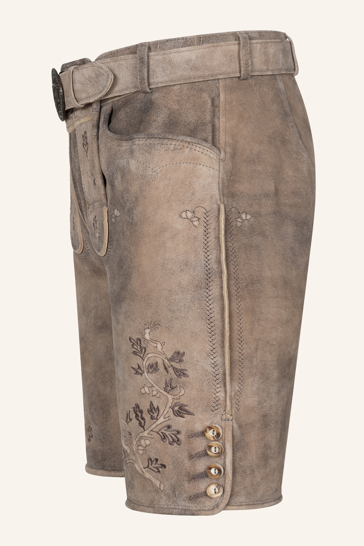 Lederhose Berno mit Gürtel