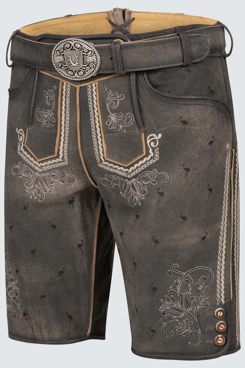 Lederhose Udo mit Gürtel