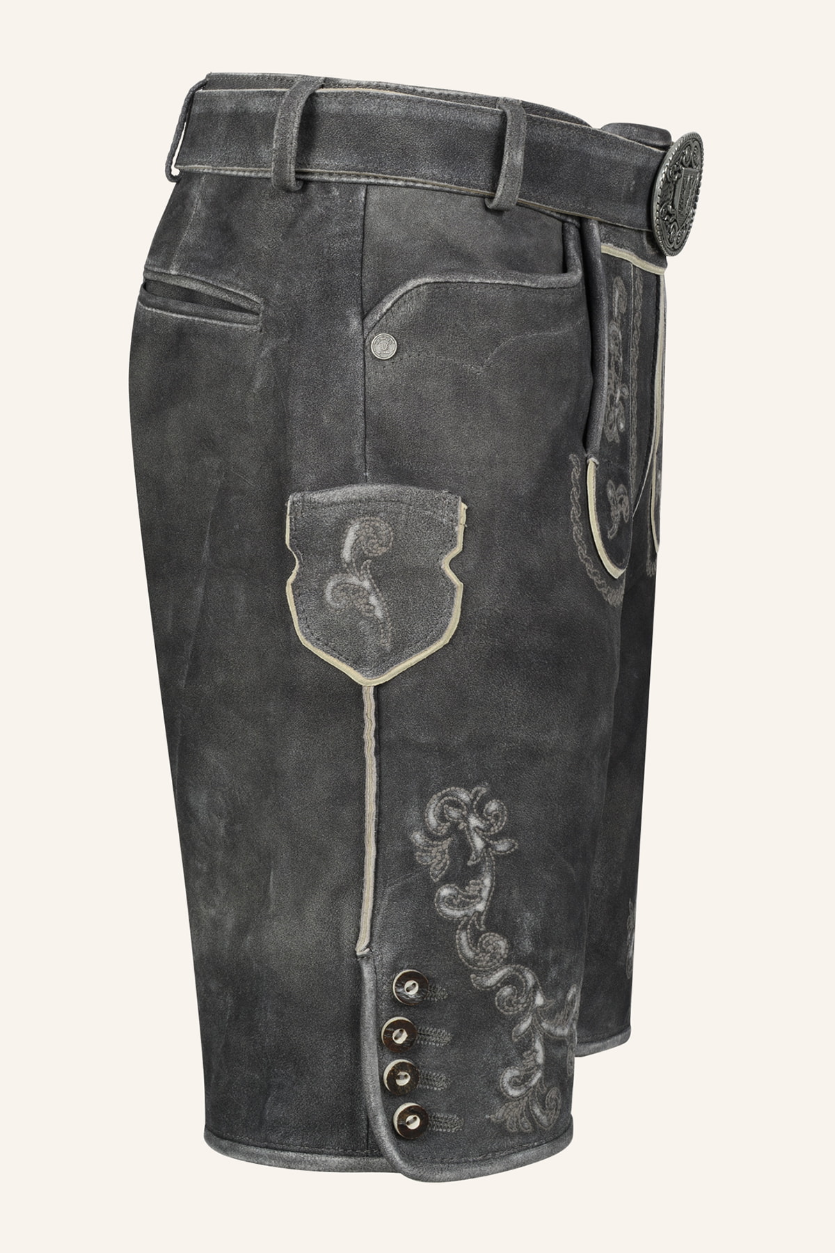 Lederhose Nevi mit Gürtel