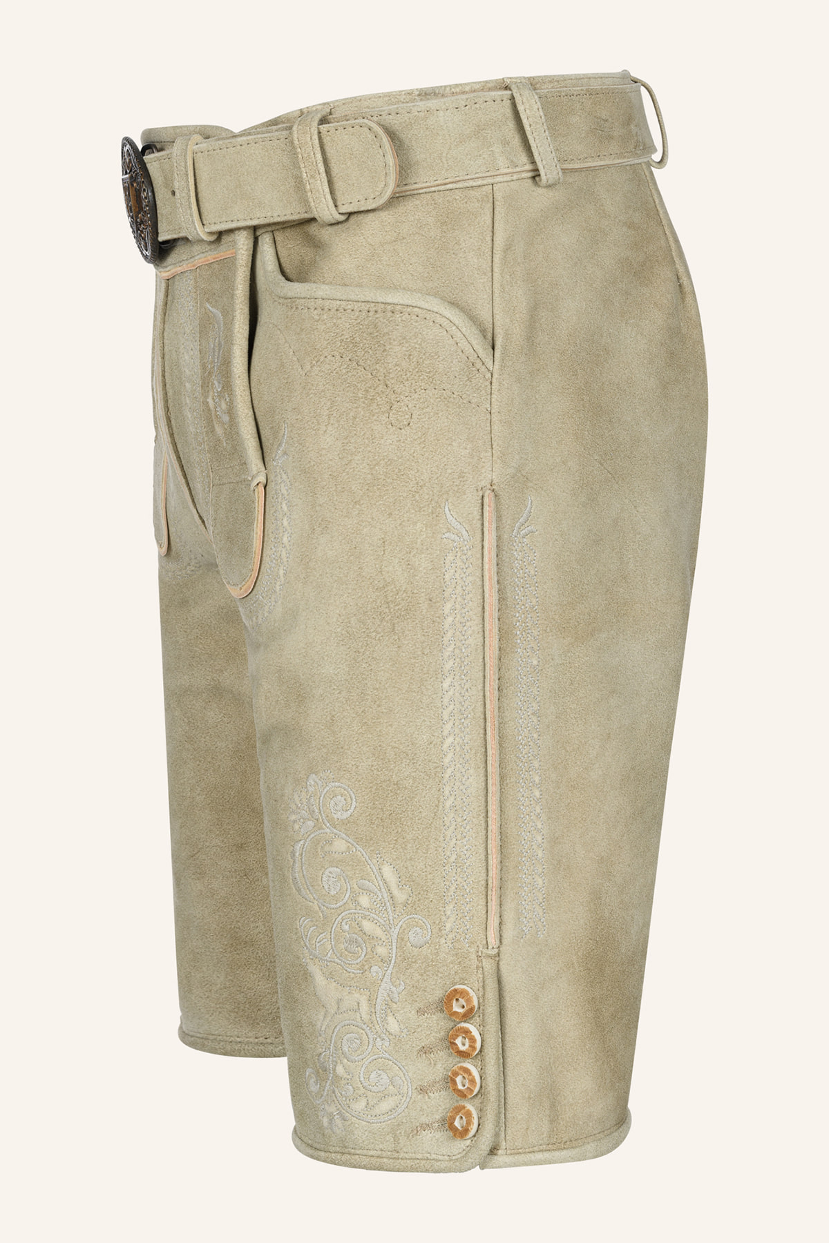 Lederhose Miquel mit Gürtel