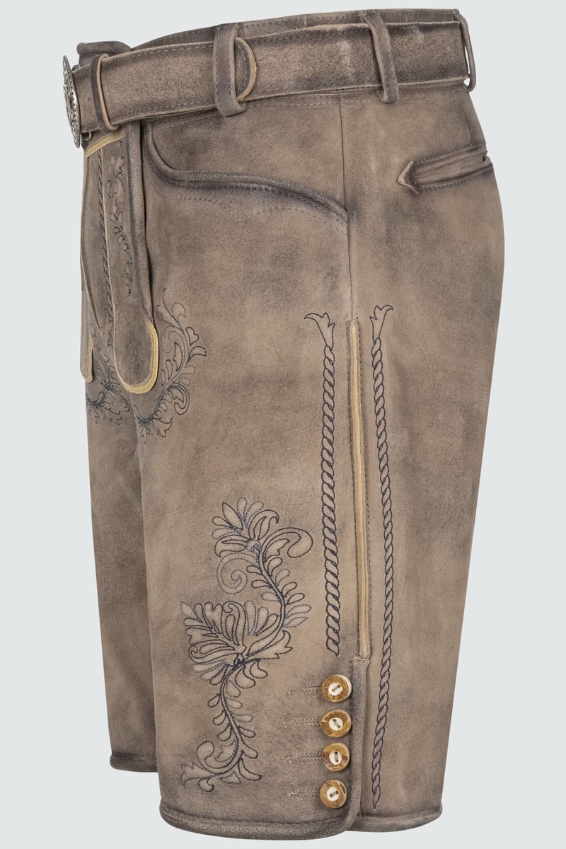 Lederhose Brandon mit Gürtel