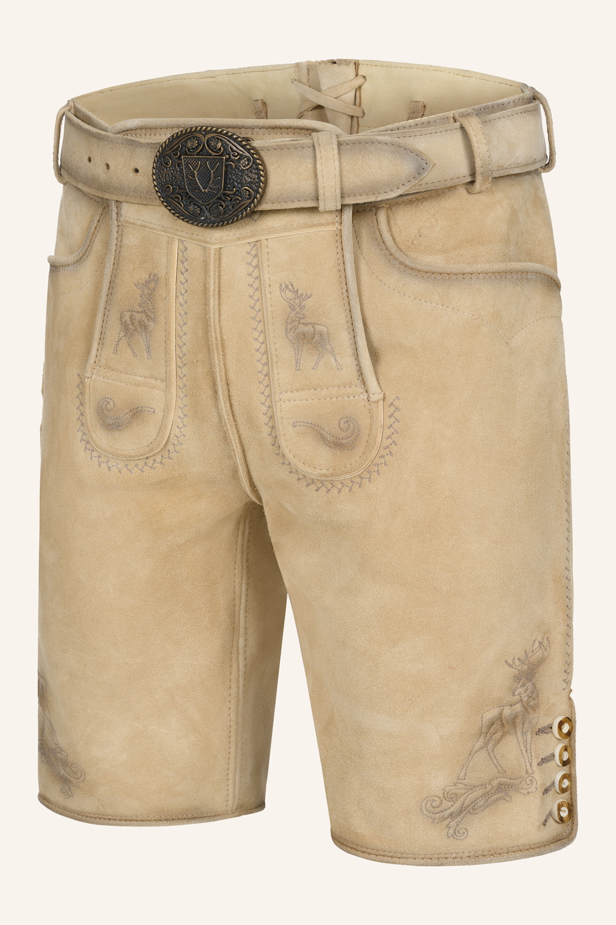 Lederhose Thaddeus mit Gürtel