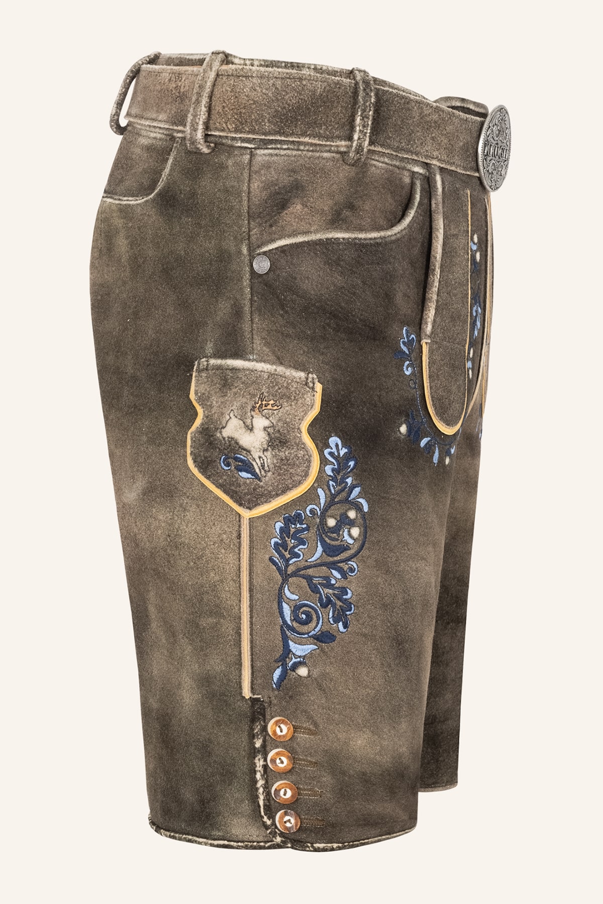 Lederhose Pino mit Gürtel