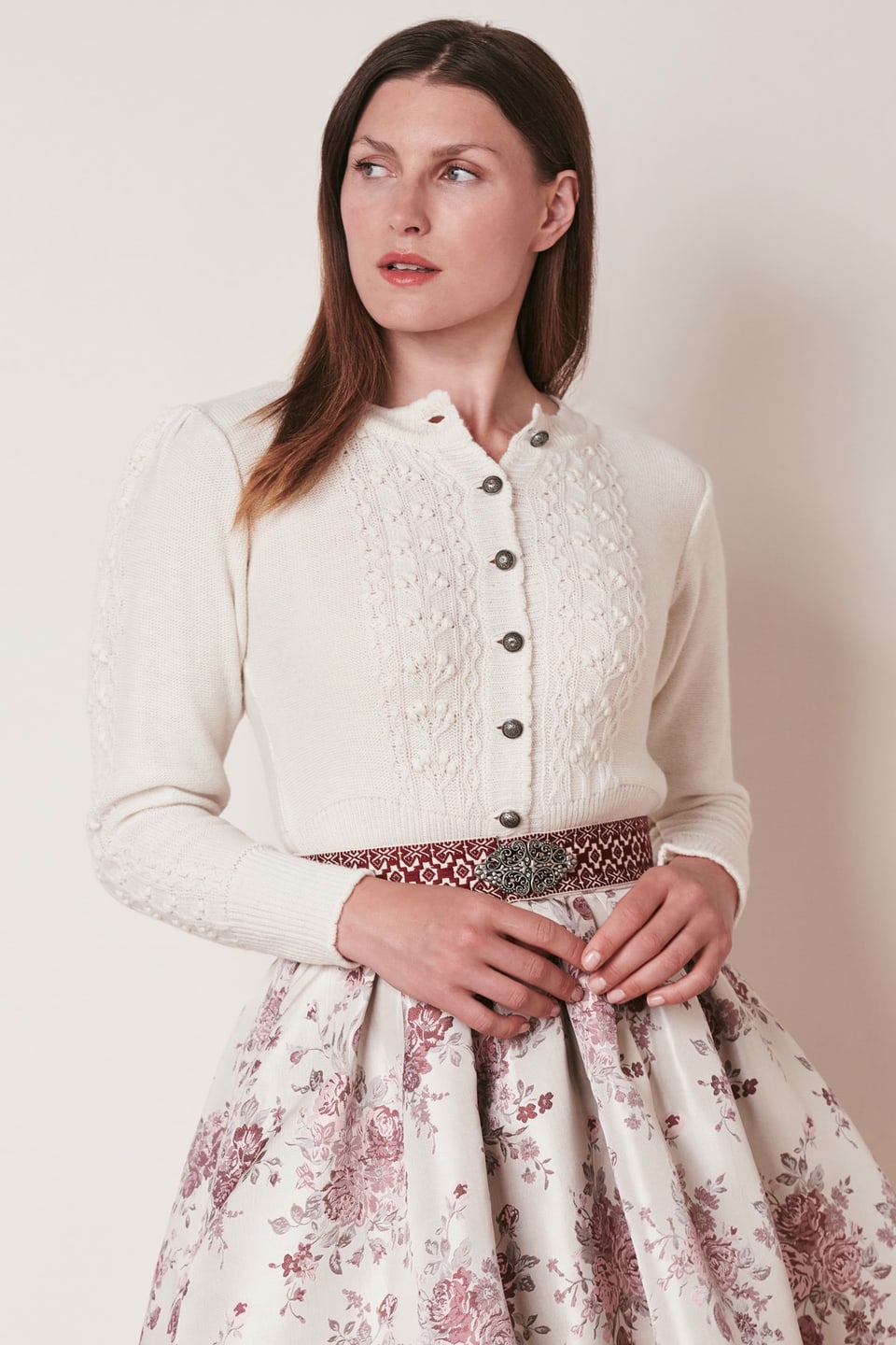 Dirndlbluse Raffaella ecru
