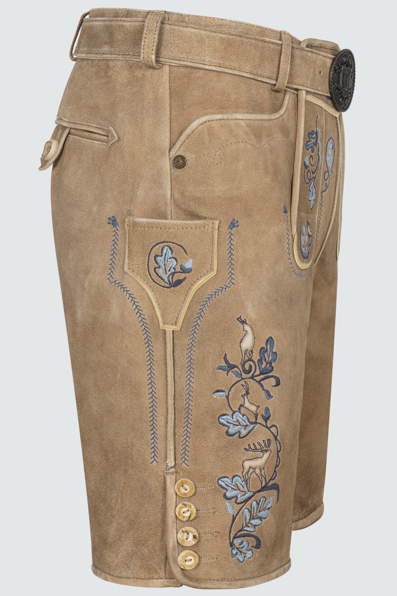 Lederhose Demian mit Gürtel