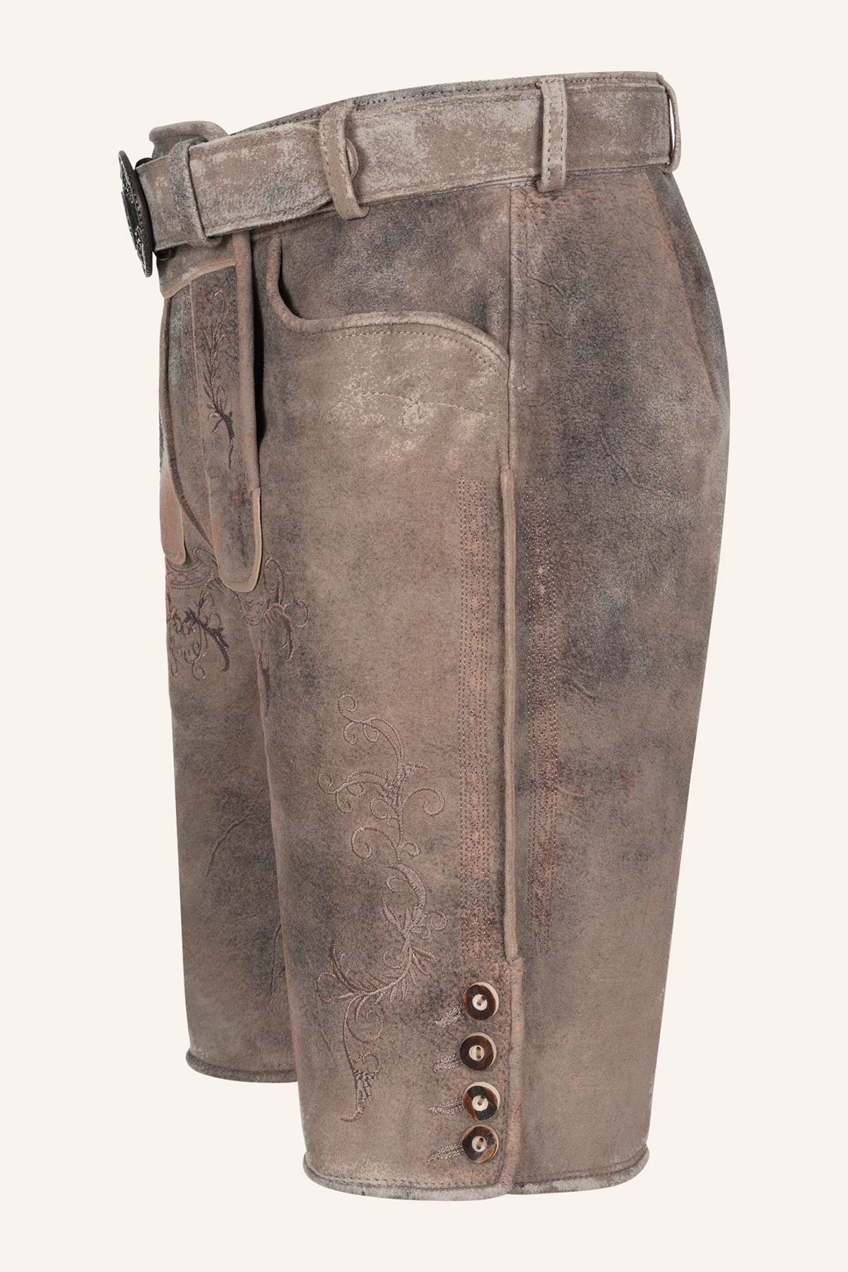 Lederhose Delio mit Gürtel
