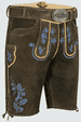 Lederhose Roland mit Gürtel