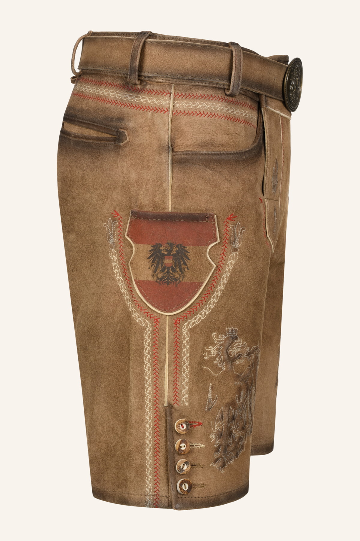 Lederhose Mei Hoamat mit Gürte