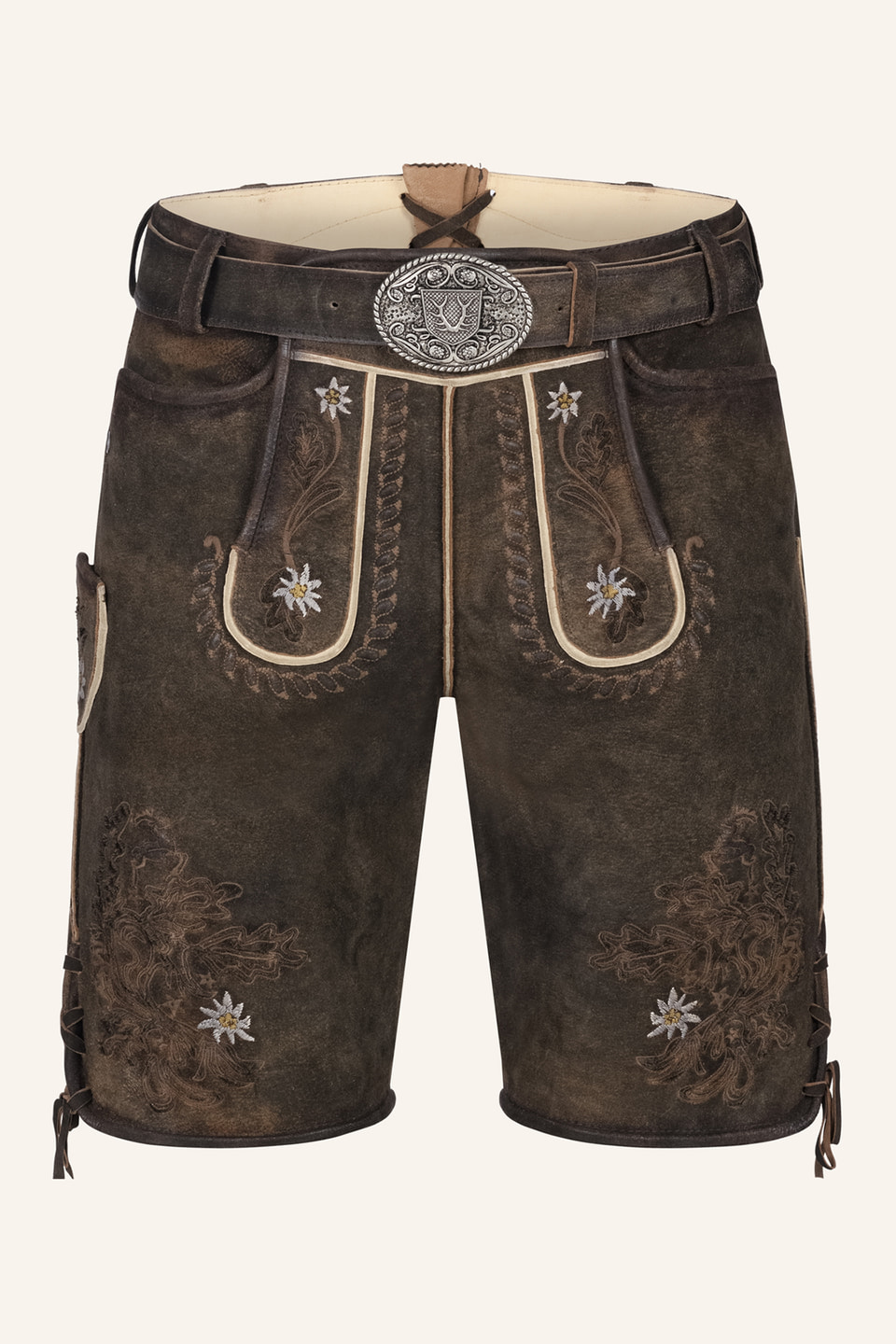 Lederhose Leny mit Gürtel