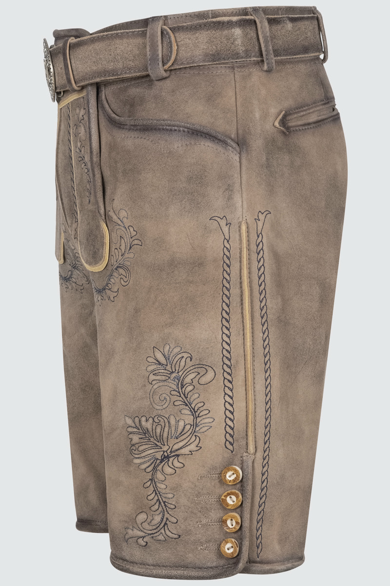 Lederhose Brandon mit Gürtel