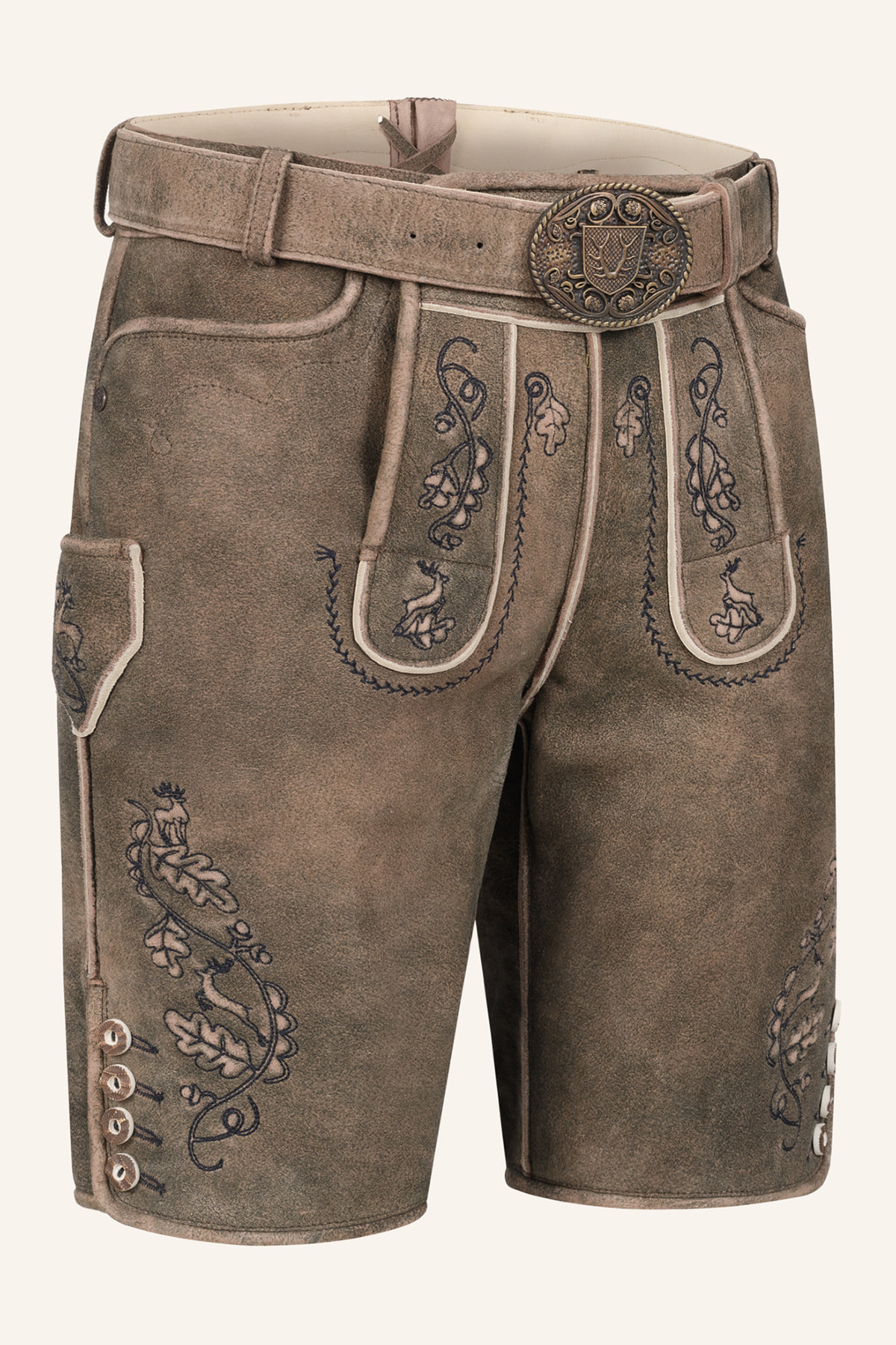 Lederhose Gildo mit Gürtel