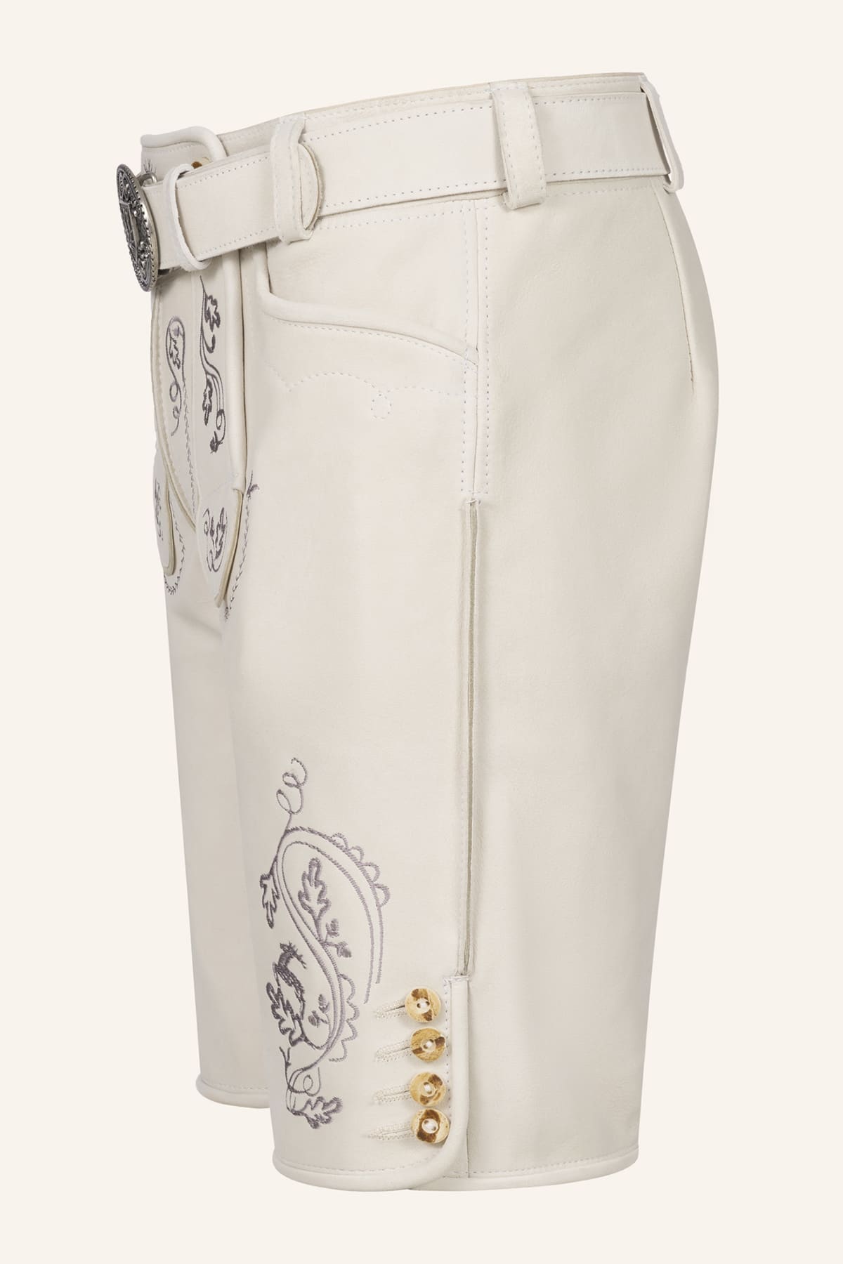 Lederhose Evan mit Gürtel