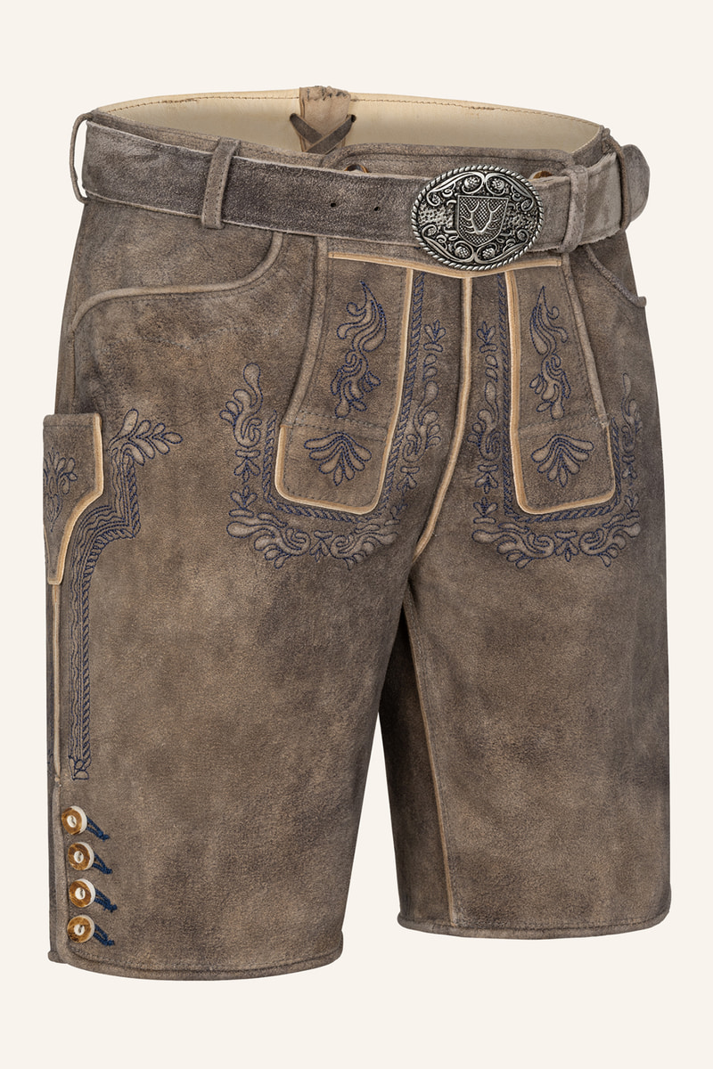 Lederhose Karim mit Gürtel