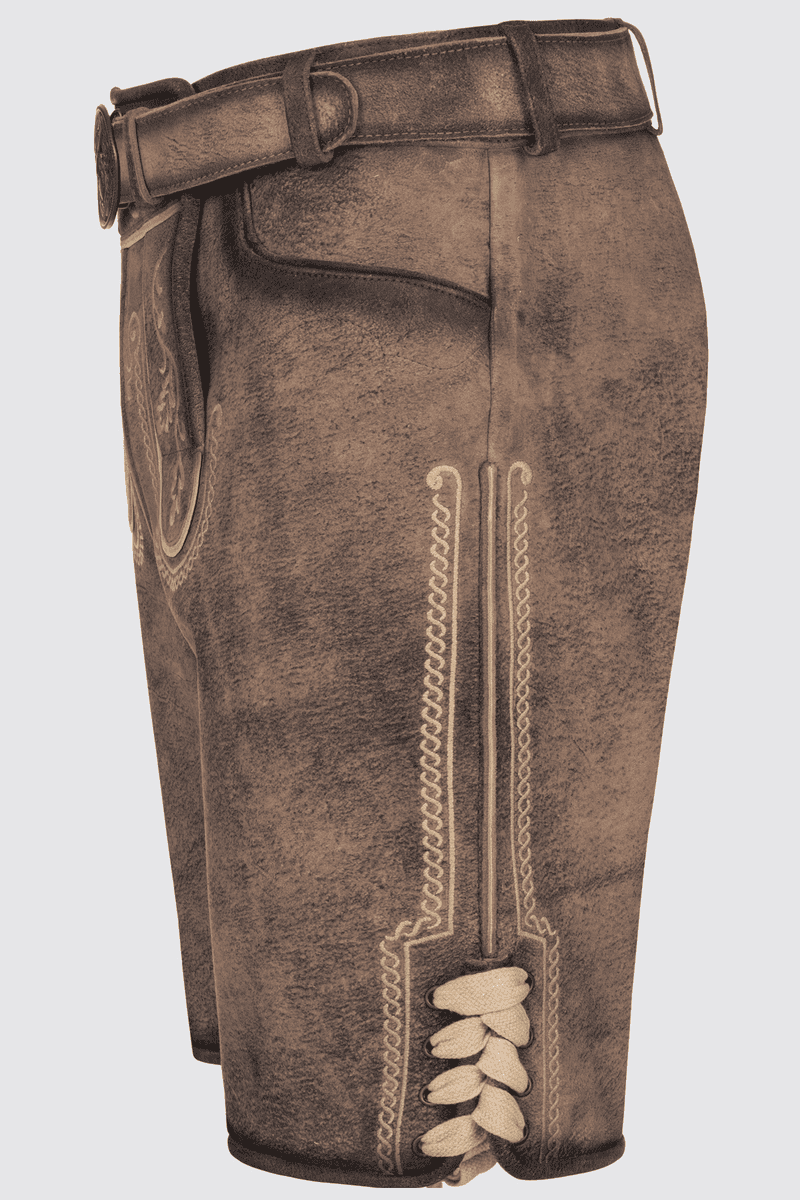 Lederhose Magnus mit Gürtel