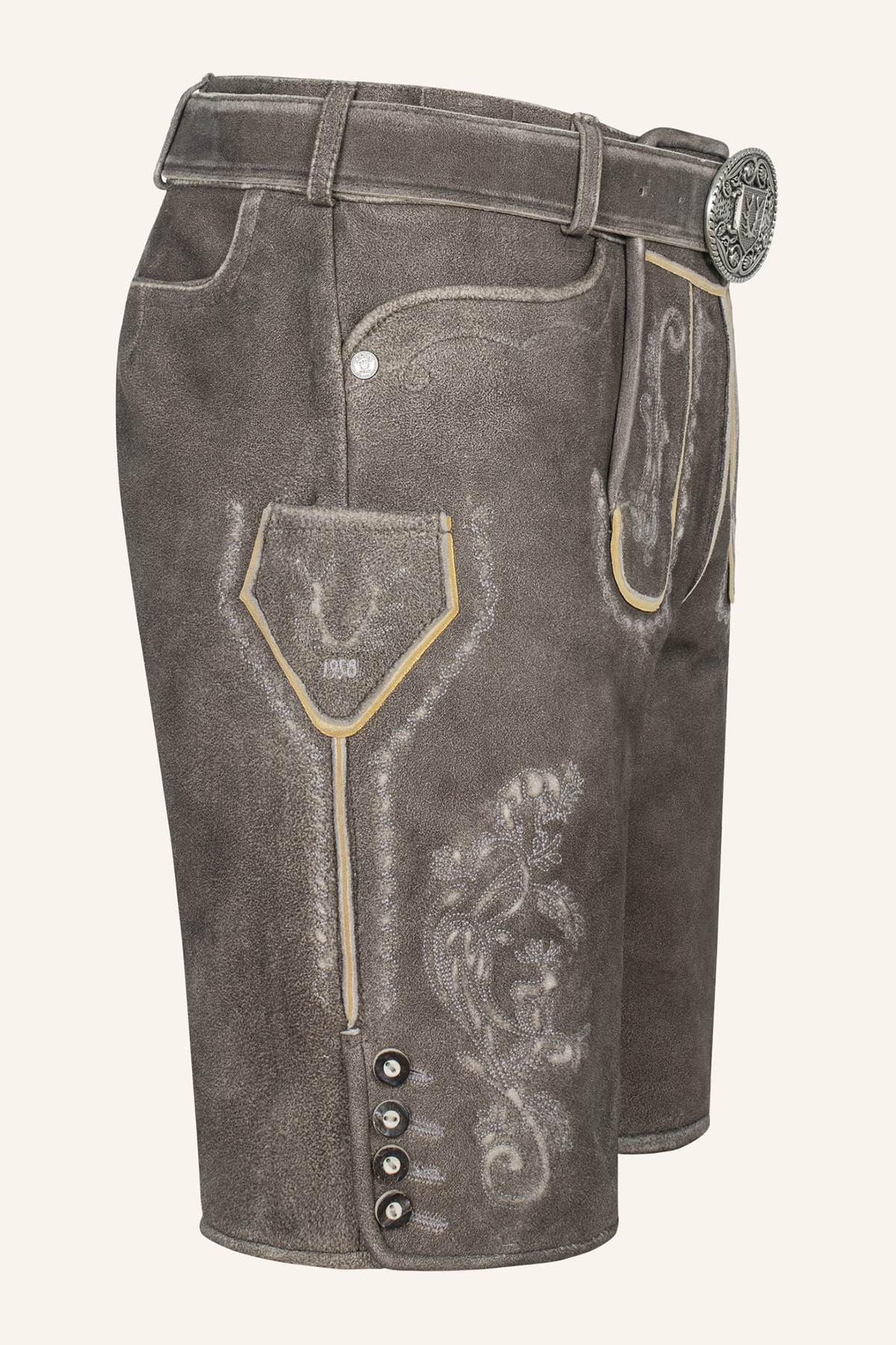 Lederhose Howard mit Gürtel