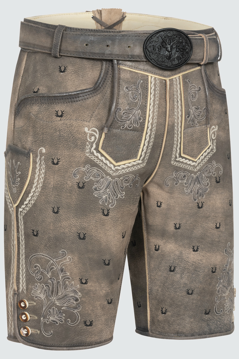 Lederhose Harvey mit Gürtel