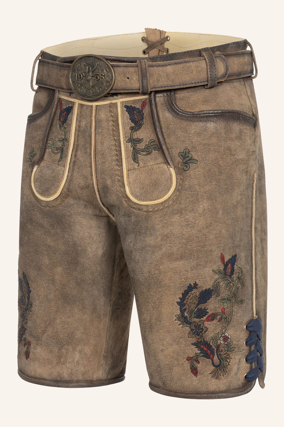 Lederhose Emil mit Gürtel
