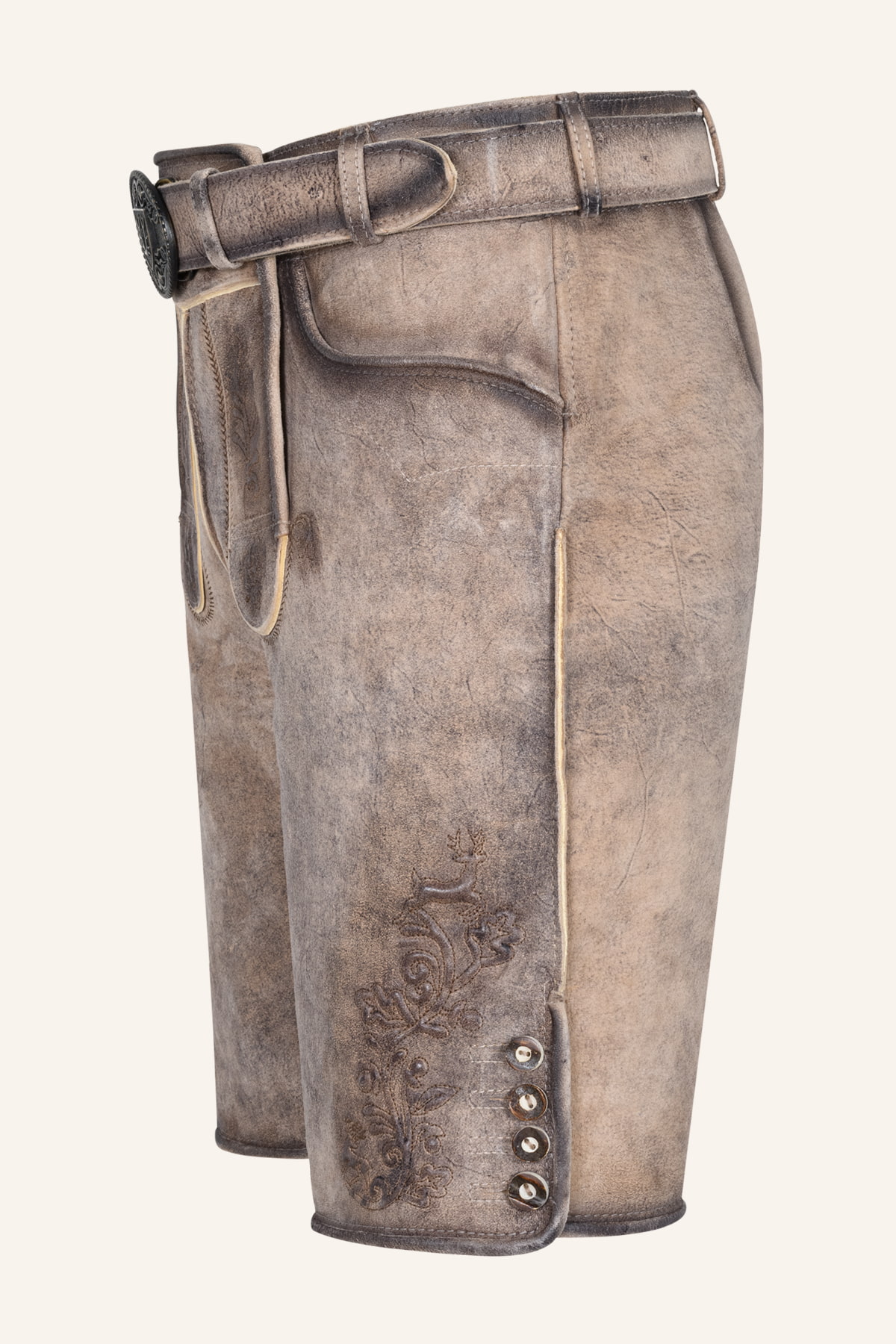Lederhose Aelion mit Gürtel