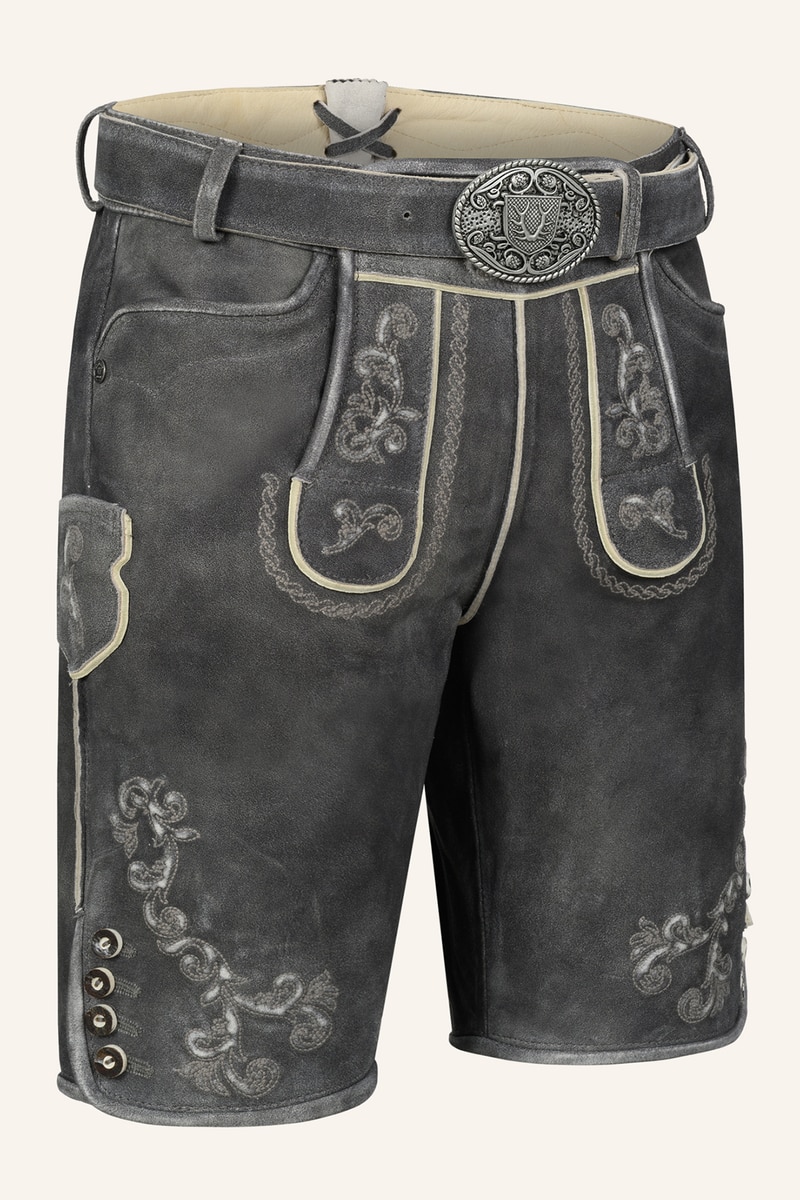 Lederhose Nevi mit Gürtel