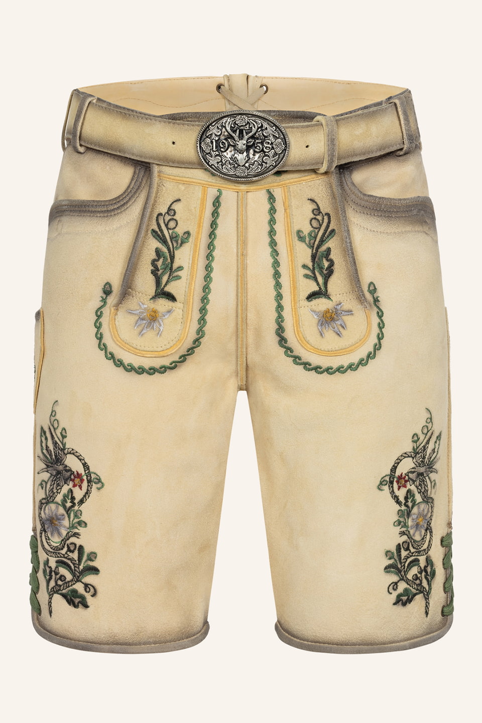 Lederhose Darian mit Gürtel