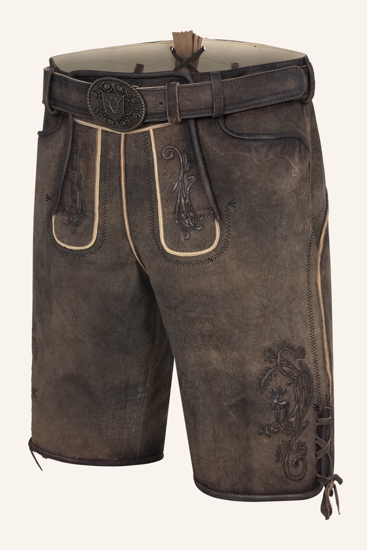 Lederhose Raul mit Gürtel