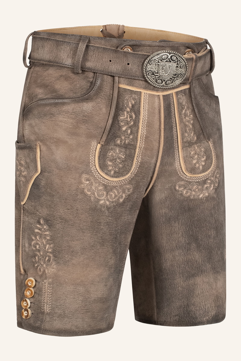 Lederhose Mailo mit Gürtel