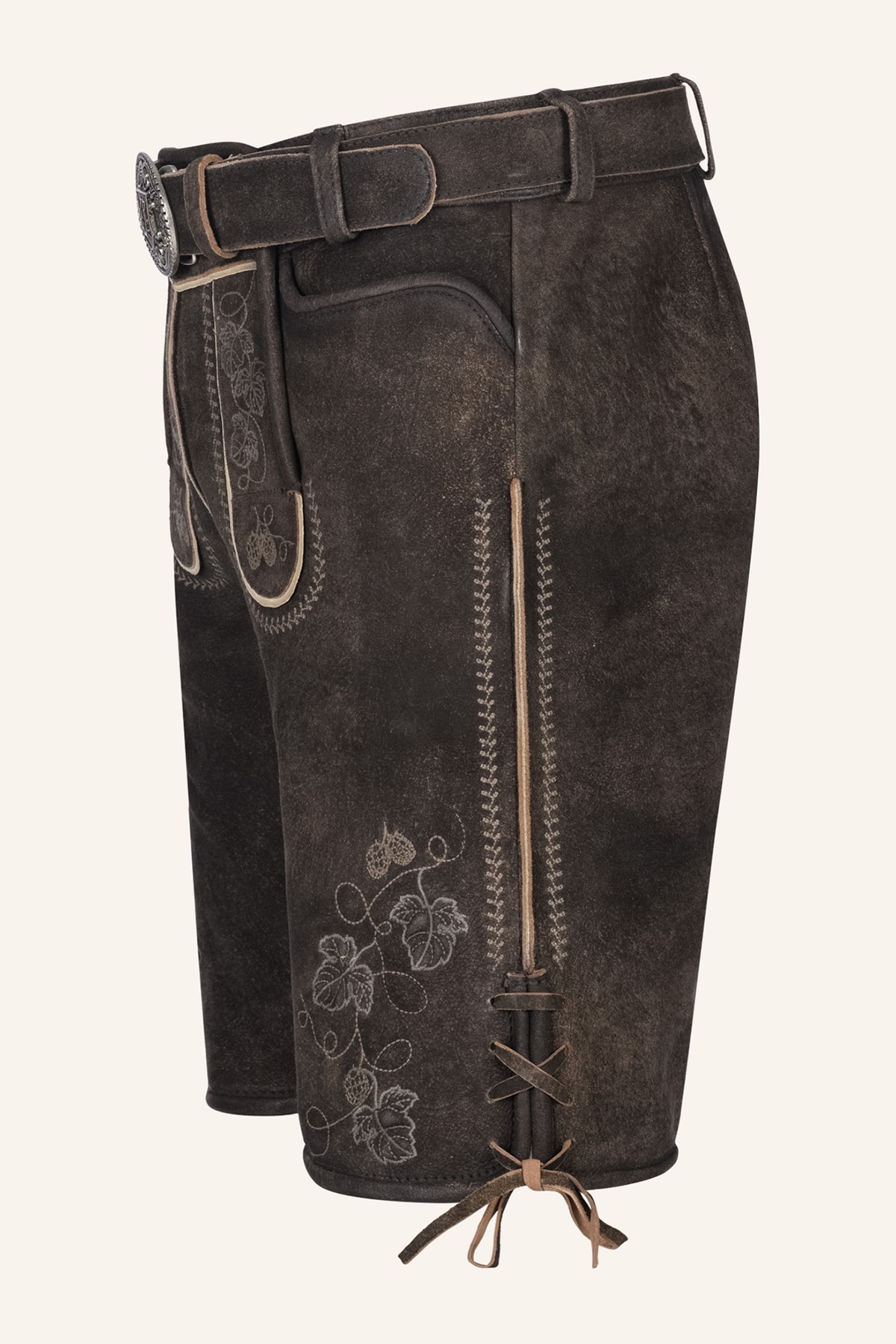 Lederhose Nikolas mit Gürtel