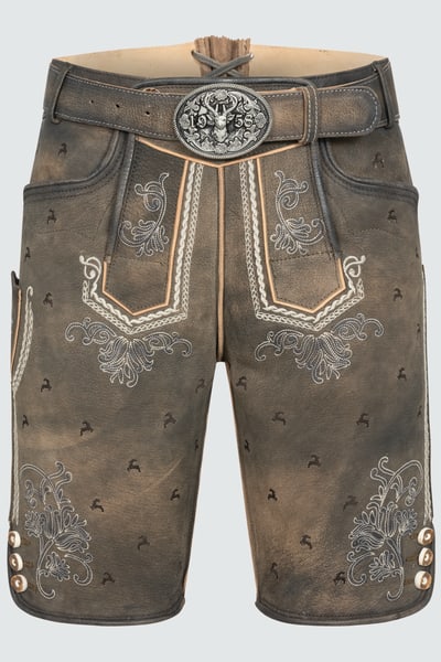 Lederhose Lukas mit Gürtel