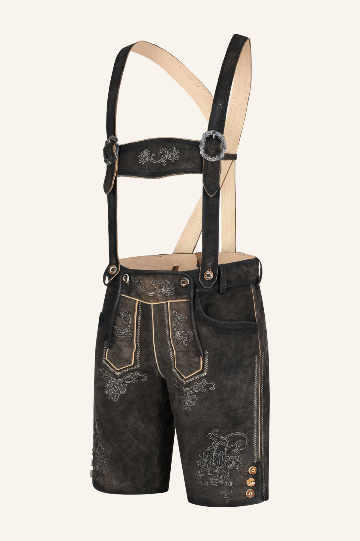 Lederhose Werno mit Trägern