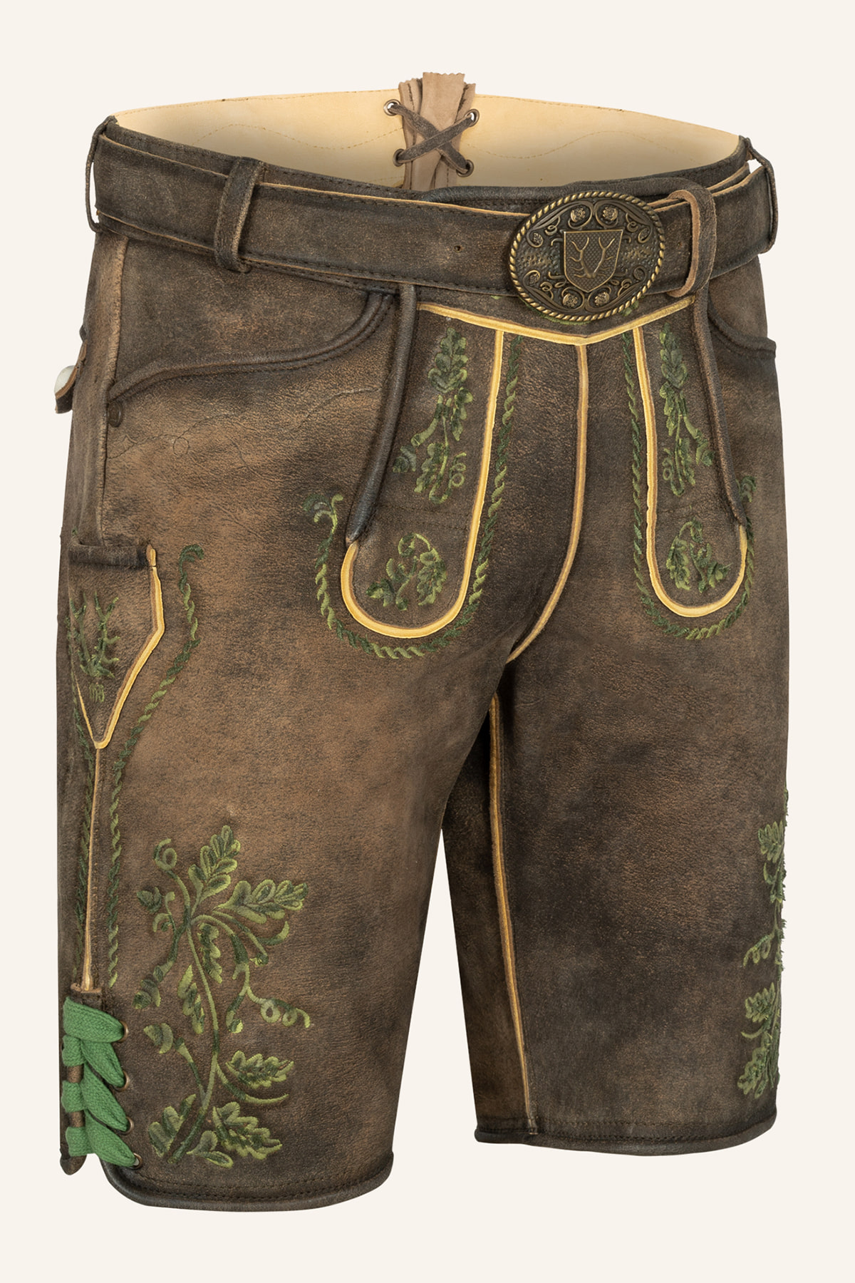 Lederhose Larry mit Gürtel 