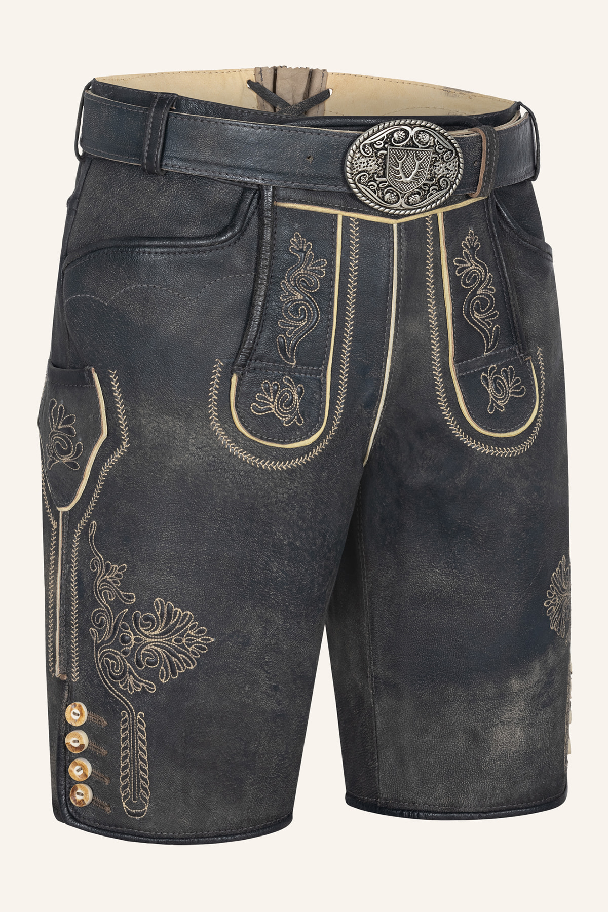 Lederhose Austin mit Gürtel