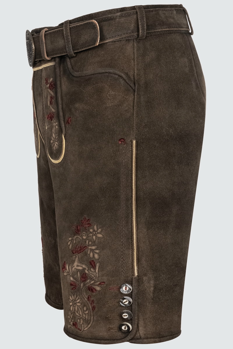 Lederhose Olivier mit Gürtel