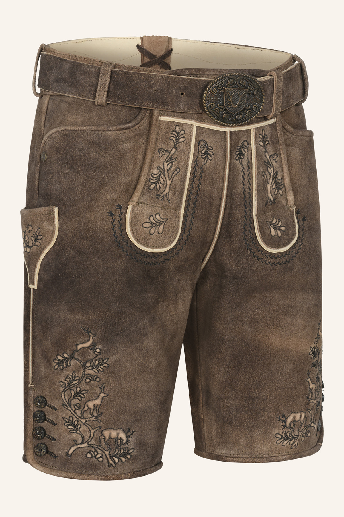 Lederhose Mischa mit Gürtel