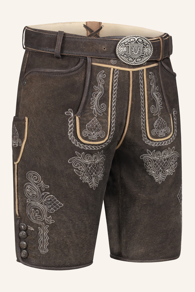 Lederhose Vinc mit Gürtel