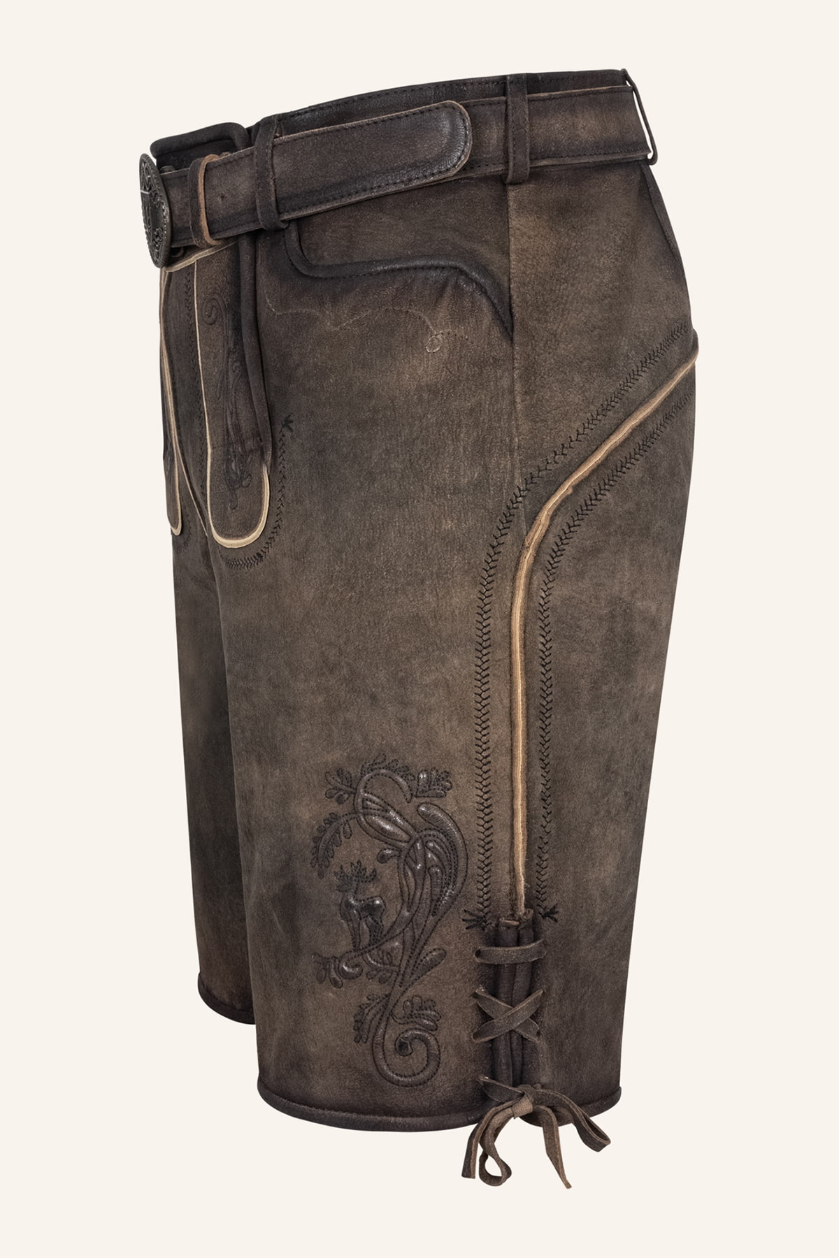 Lederhose Raul mit Gürtel