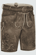 Lederhose Wanja mit Gürtel