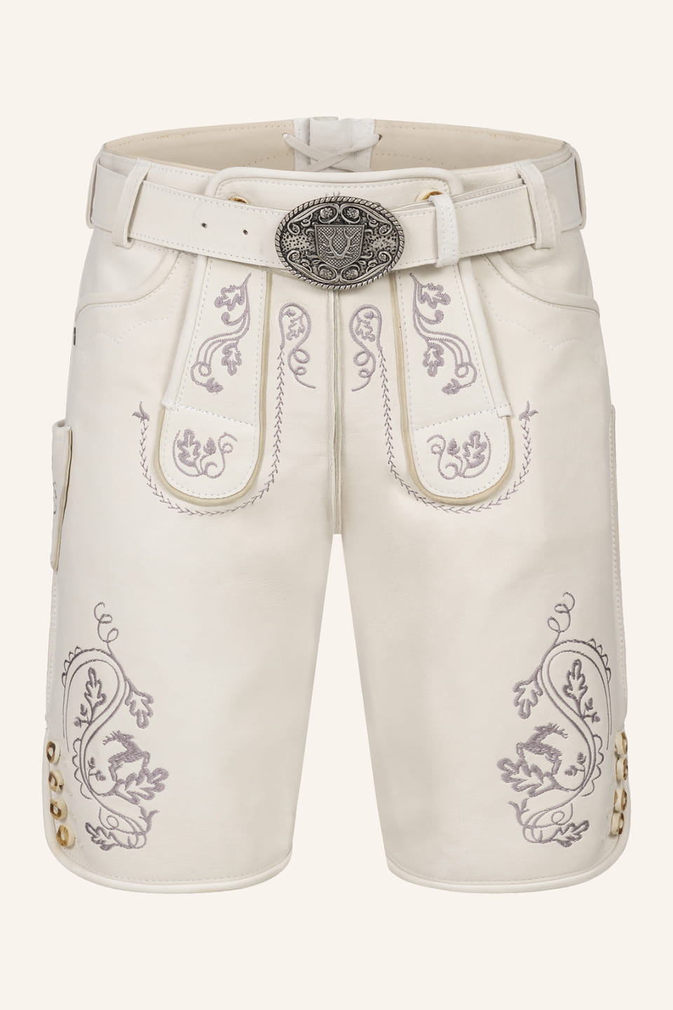 Lederhose Evan mit Gürtel