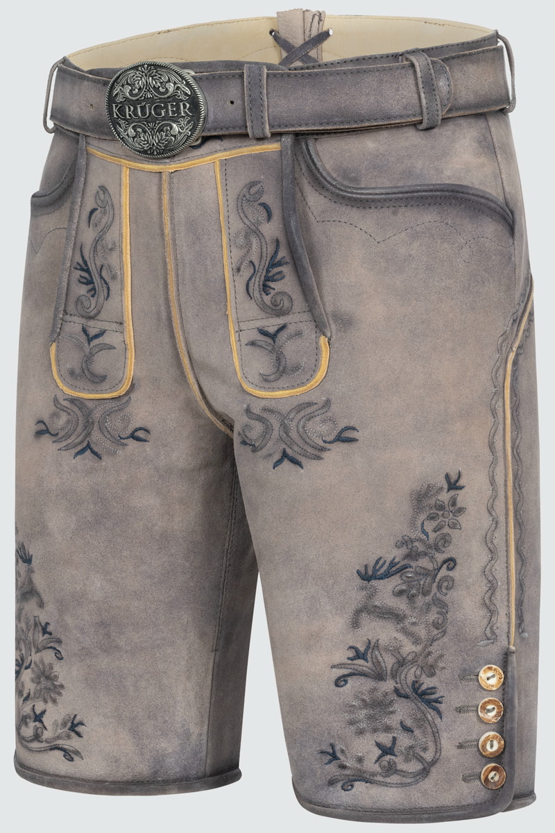 Lederhose Juan mit Gürtel