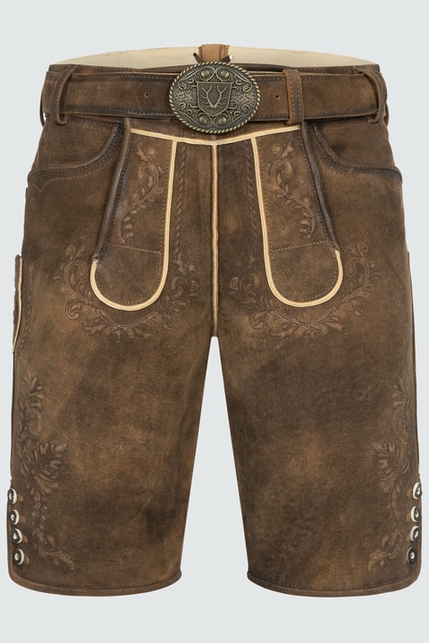 Lederhose Brandon mit Gürtel