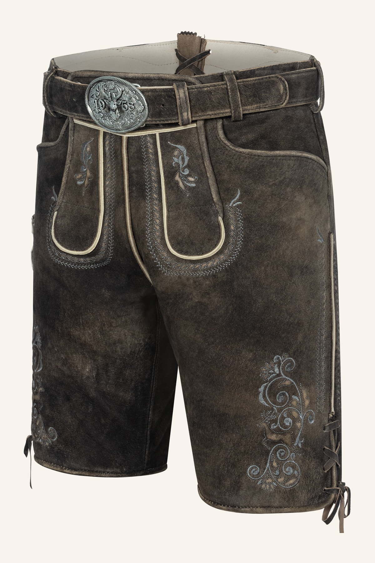 Lederhose Gideon mit Gürtel