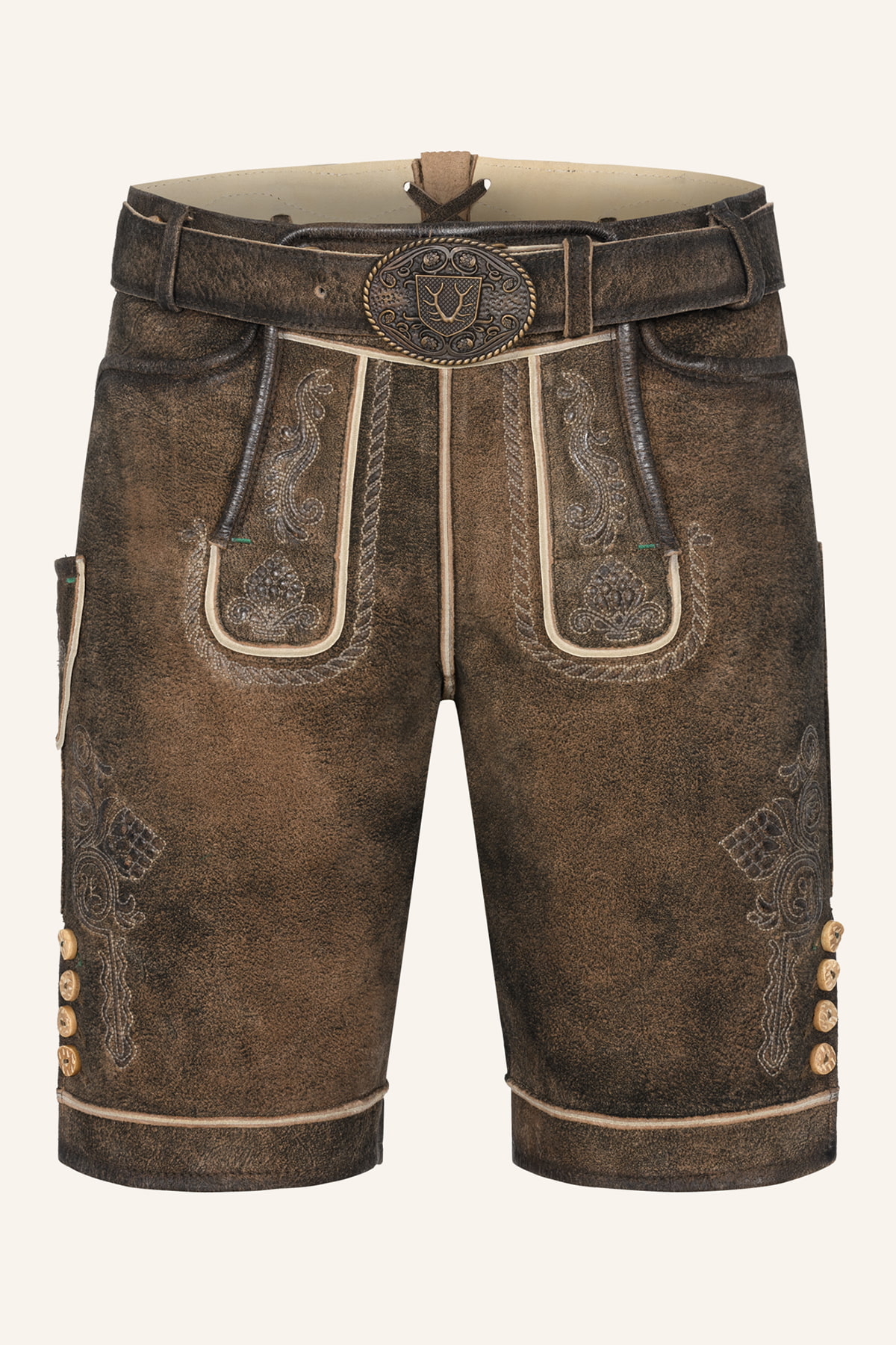 Lederhose Waris mit Gürtel
