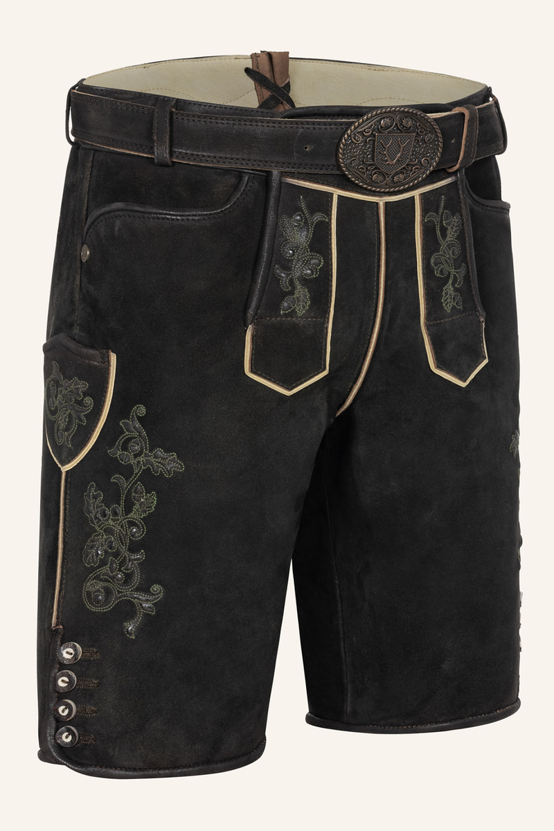 Lederhose Caelius mit Gürtel