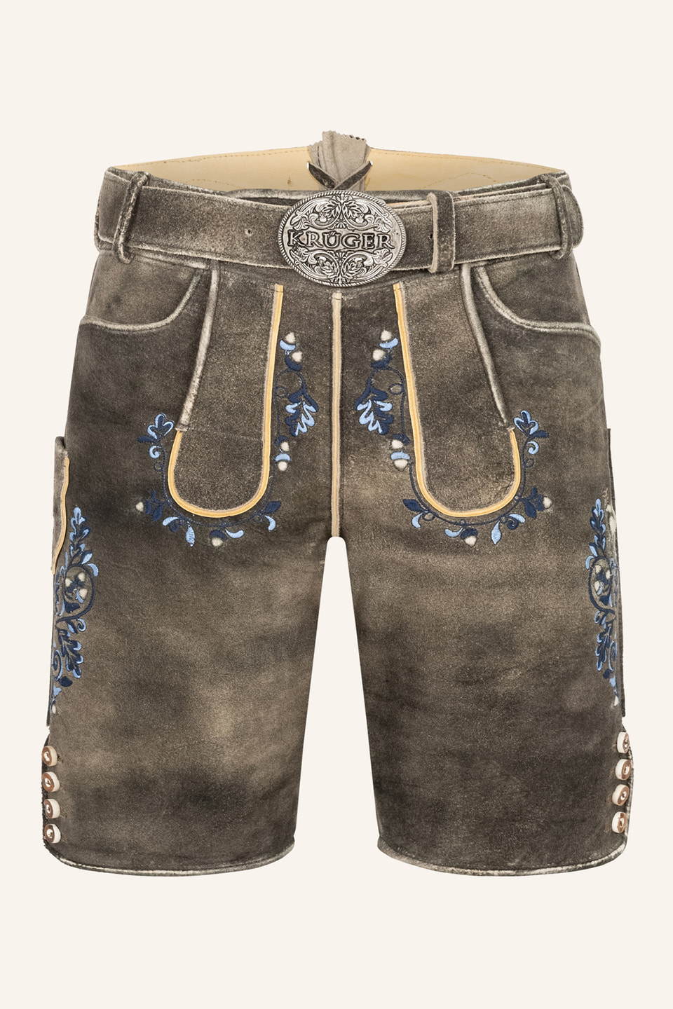 Lederhose Pino mit Gürtel