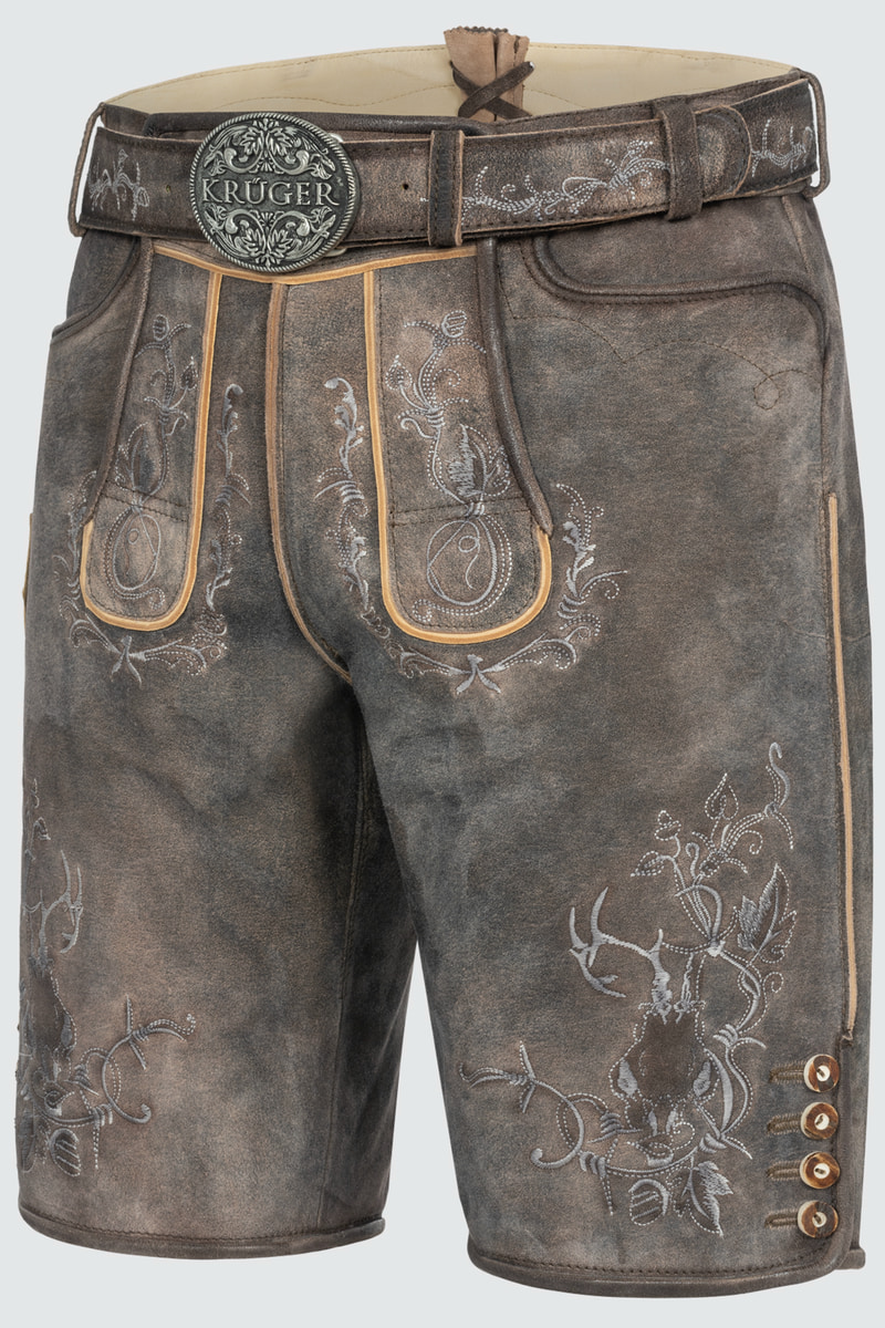 Lederhose Malek mit Gürtel
