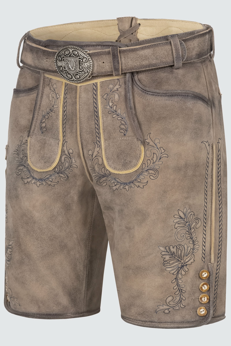 Lederhose Brandon mit Gürtel