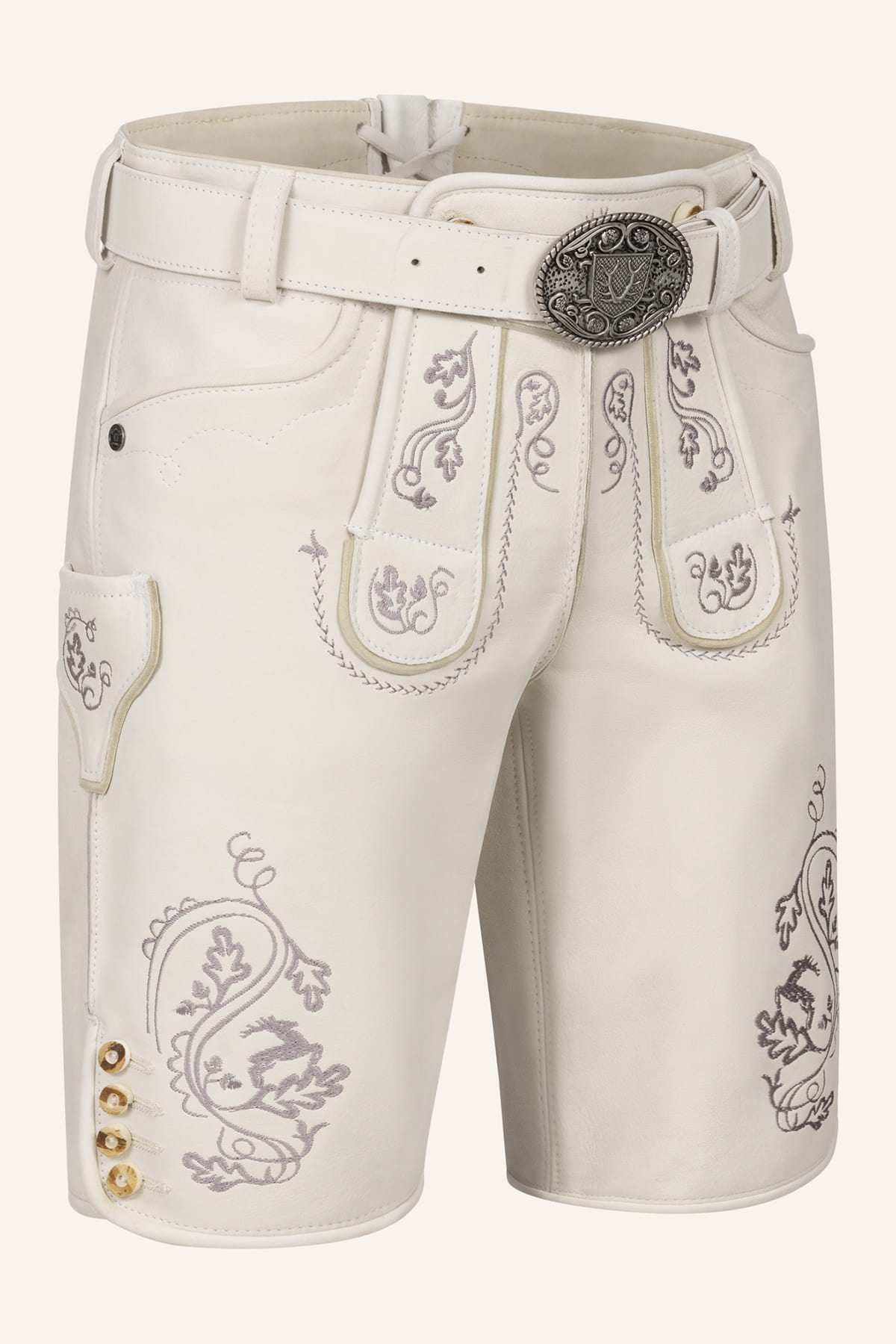 Lederhose Evan mit Gürtel