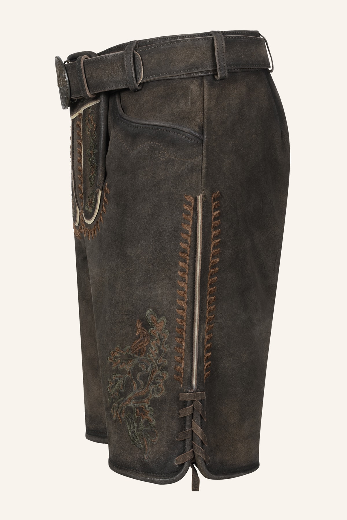 Lederhose Elliot mit Gürtel
